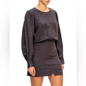 ISABEL MARANT ÉTOILE Nuevo Panelled Linen Mini Dress